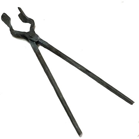 Pinces De Forgeron Pinces à Bouche Ronde Outils De Forge De Forgeron De Forgeron Pinces à Couteau Outils De Forgeron Pinces à Boulons Convient pour La Forge D'étau D'enclume 45cm (1/3)