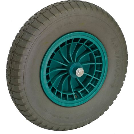 Ruota per carriola hercules in poliuretano antiforatura 350x80 mm - Salone (1/2)
