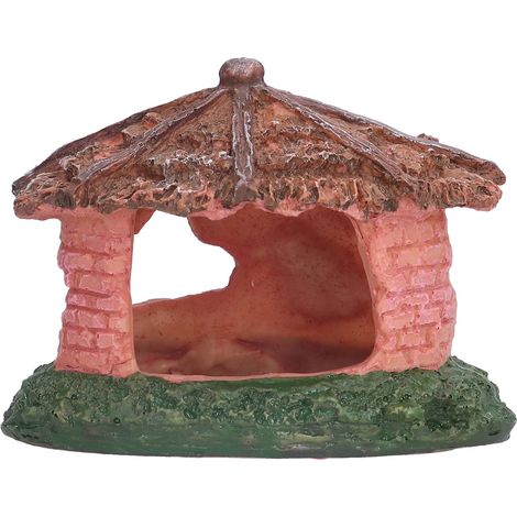 Abri décoratif en résine pour aquarium, abri pour reptiles et poissons. (1/5)
