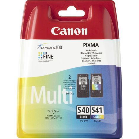 Cartuchos de tinta originales Canon PG-540/CL-541 (2 unidades) Negro/Color