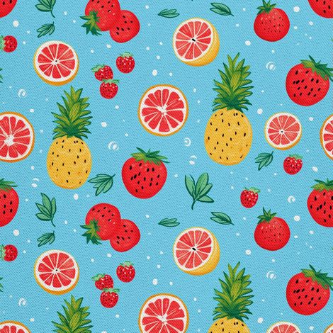 Tela decorativa para exteriores Oxford - Motivo frutal  DX6316 (1/5)