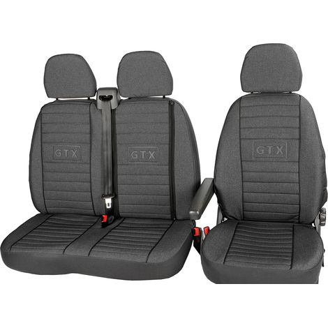 Housses de siège auto sur mesure pour Toyota Proace MAX 2024 – Tissus d'ameublement haut de gamme – Installation facile avec fermeture éclair