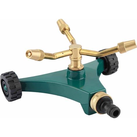 Arroseur de pelouse à trois bras rotatif pour jardin et arrosage automatique