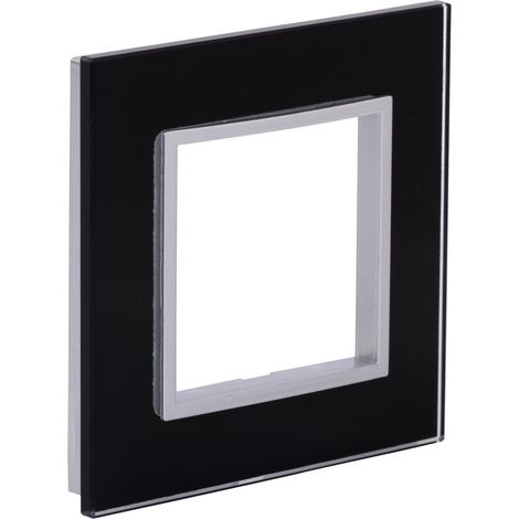 Plaque de finition simple en verre Kalya - Noir - Zenitech