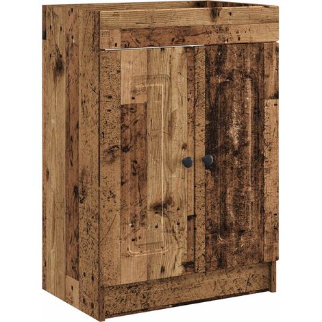 vidaXL Mobiletto da bagno sotto il lavello Legno antico