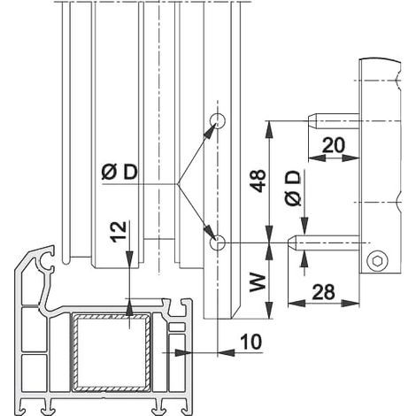 Corner Bracket for Windows and Balcony Doors (White Lacquered) (1/3)