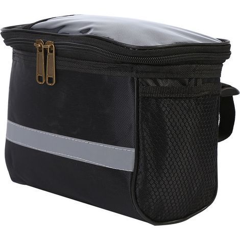 Bolsa impermeable para manillar con sistema de fijación de liberación rápida, isotérmica e ideal para la navegación, color negro. (1/5)