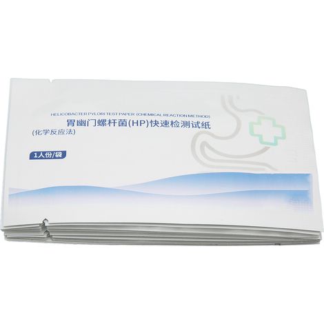 10 cartes de détection Helicobacter Pylori en emballage individuel pour test oral rapide à domicile (1/5)