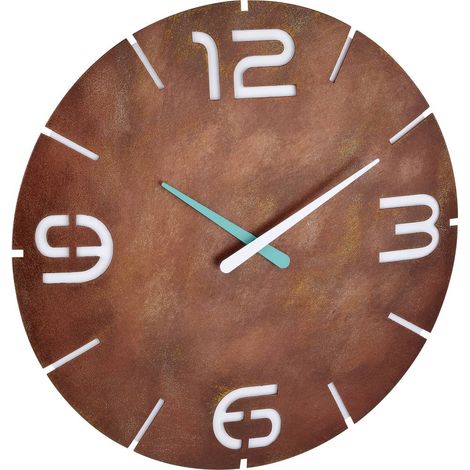 Horloge murale TFA Dostmann 60.3536.08 radiopiloté(e) 35 cm x 35 mm rouille (1/5)