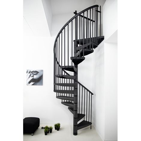 Minka Spindeltreppe Rondo Color 104 - 300,3cm Geschosshöhe 160cm Durchmesser