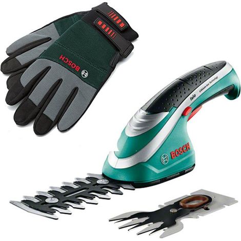Bosch ISIO 3 III Cordless Shrub Grass Shear Hedge Cutter Multi Tool Set & Gloves (1/4)