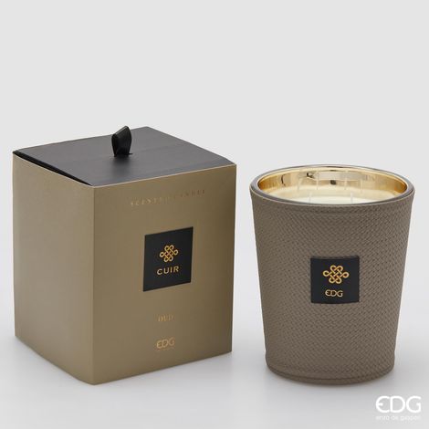EDG Candela Profumata Cuir Oud 1400 gr H 18 cm (1/2)