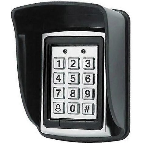 Clavier de contrôle d'accès métallique avec lecteur de cartes EM, 1000 utilisateurs, sonnette, 125 kHz, pour système de contrôle d'accès de porte, AC et convertisseur. (1/5)