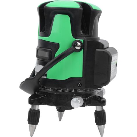 Niveau laser vert automatique 5 lignes rotatif à 360°, outil de chantier autonivelant, prise EU AC100-240V (1/5)
