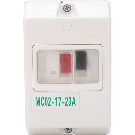 Disjoncteur de protection moteur MC02-17-23A, interrupteur étanche 220V/380V, série MC02, protection circuit triphasé, robuste et fiable, usage industriel. (1/5)