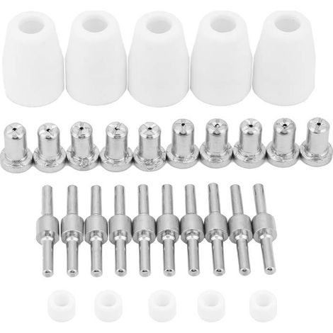 CONSOMMABLES POUR TORCHE PLASMA KIT DE BUSE D'ÉLECTRODE EN CUIVRE POUR PROJETS (1/5)