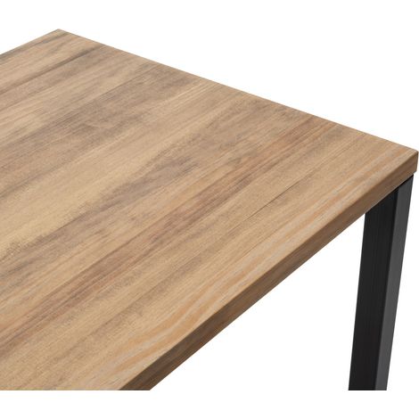 Mesa de Oficina 120x60x75cm Negra en madera maciza de pino acabado vintage estilo industrial Box Furniture