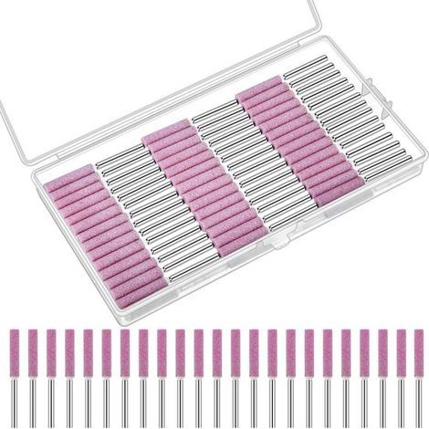 50 aiguilles d'affûtage pour tronçonneuse 3/16 pouce 4,8 mm - Outils d'affûtage et de polissage pour tronçonneuse - Bois - Pierre et bijoux (Boîte non incluse.) (1/5)