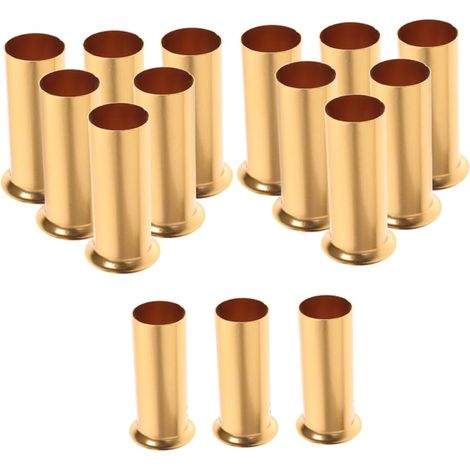 Manchon Métallique pour Lampe Suspendue 30x80 Mm, Cache-douille en Métal Doré Suspendre Luminaire Cristal, Accessoires D’éclairage 15 Pièces, Remplacement Abat-jour à Suspendre (1/5)