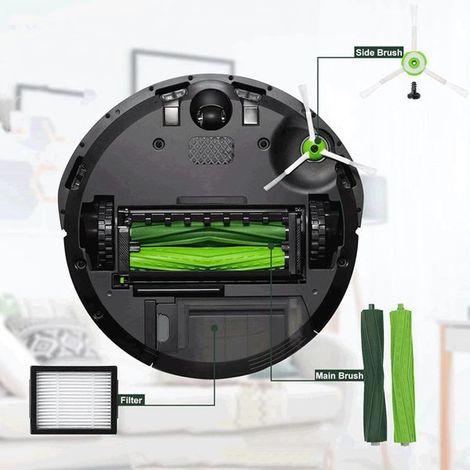 1 set of colors: see photo. Material: plastic. Compatible with iRobot Roomba i3, i3+ and i4. (1/5)