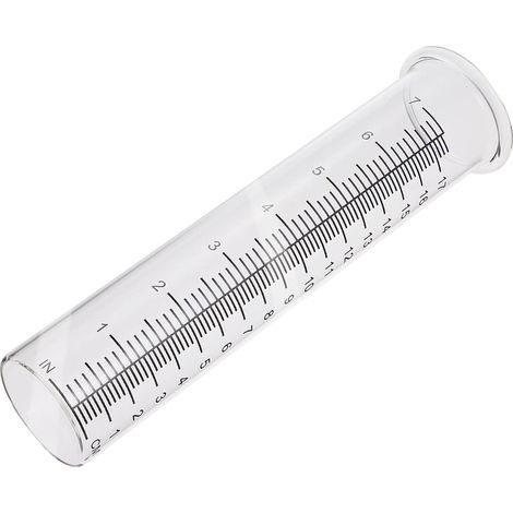 2 Pièces Pluviomètre en Verre Tube De Remplacement avec Échelle À Fond Plat Pluie Jauge Tube à Essai pour Cour Jardin Extérieurs pour La Maison (1/5)
