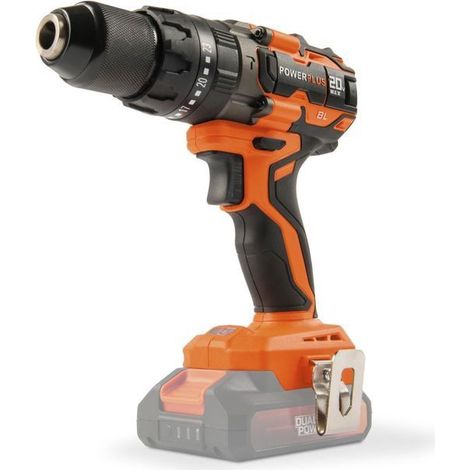 Taladro Percutor 20V (Sin Batería) Sin Escobillas Powerplus (1/4)
