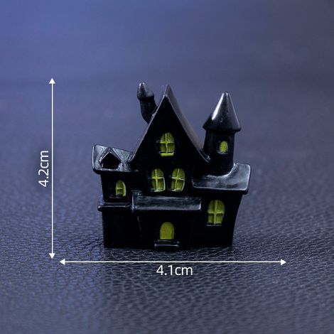 Halloween-Totenkopf-Pärchenfiguren, niedliche DIY-Dekorationen und Accessoires, Miniatur-Tischdekorationen mit Landschaftsmotiven