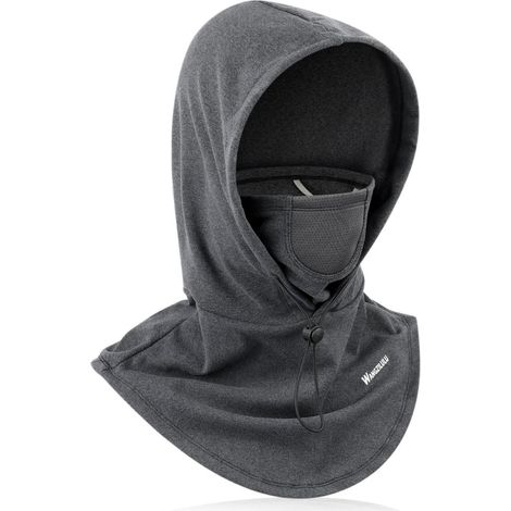 Sturmhaube Winter Unisex Winddicht Thermo Balaclava Skimaske Atmungsaktiv Dunkelgrau (1/5)