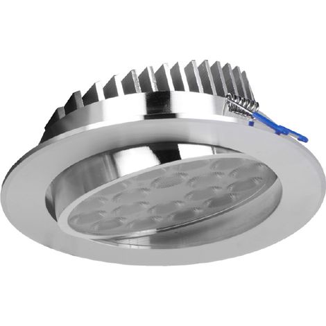 Faretto da incasso orientabile con vetro opacizzato 12w 3000K luce calda (1/4)