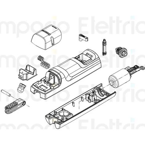 beninca pièce détachée moteur pour tom 24v encodeur 968602932