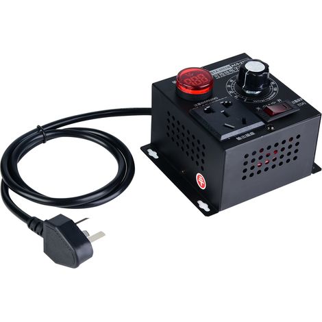 Régulateur de tension AC 220V 4000W SCR pour moteur, ventilateur, variateur (prise CN) (1/5)