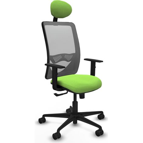 Silla ergonómica piqueras y crespo Zulema negro reposabrazos ajustables (1/2)