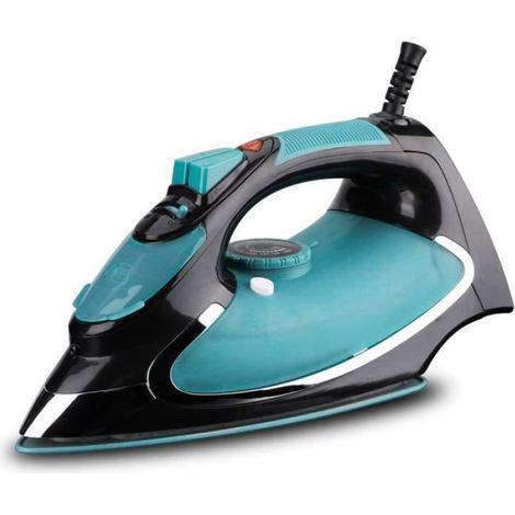 Fer à Repasser,1200 W Fer à Repasser Vapeur, 350 ml, Anti-tartre Anti-goutte Semelle Céramique Auto-nettoyante,Vert