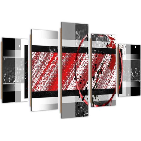 Quadro deco panel 5 parti, Il fascino della geometria - 200x100 (1/5)