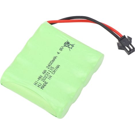 Batterie NiMH professionnelle 4,8 V 2400 mAh avec connecteur SM 2P pour voiture RC SHARKOOL 1/16 (1/5)