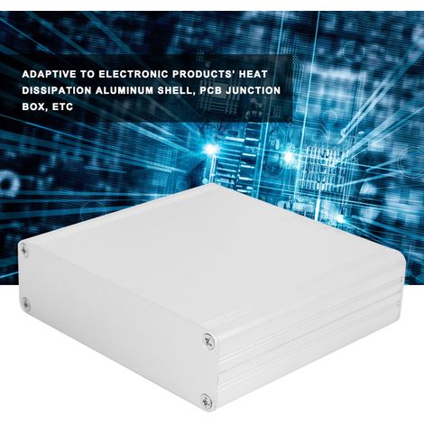 Boîtier de jonction en aluminium pour circuits imprimés, accessoire électrique, couleur argent sable, dissipation thermique, type séparé (1/5)
