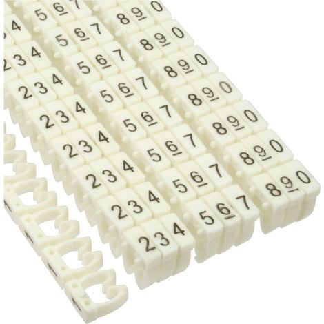 Marqueurs de câble inline kabelmarkierer 6mm numérotés sans outil