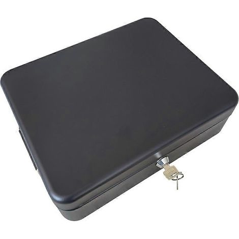 Boîte de rangement verrouillable pour documents, boîte de sécurité en acier avec kit de fixation au sol par boulonnage 12 pouces (30 cm) 10 pouces (25 cm) (1/5)