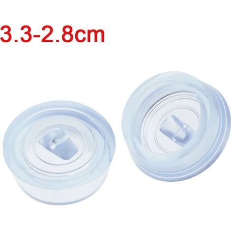 (transparent3.3-2.8cm)Kitchen Sink Bathtub Drainage Stopper Bath Tub Sink Water Stopper Floor Drain Plug Round Leakage-proof Plug Bathroom Accessories (1/4)