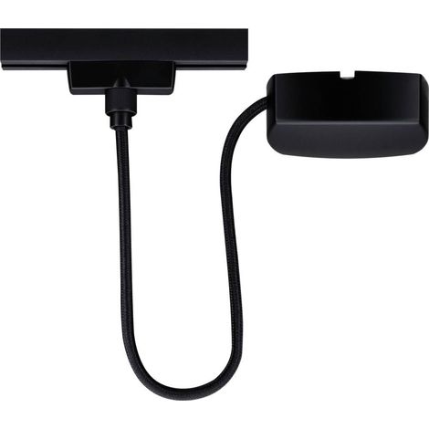 Paulmann 95672 Elément pour système d'éclairage sur rail haute tension Alimentation noir (mat)