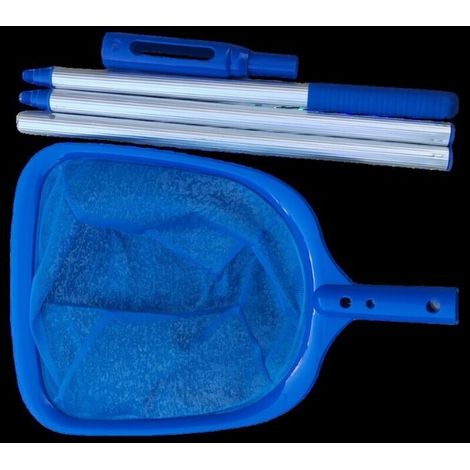Kit de nettoyage de piscine avec filet à feuilles rétractable, ensemble d'outils de nettoyage de piscine B0312. (1/4)