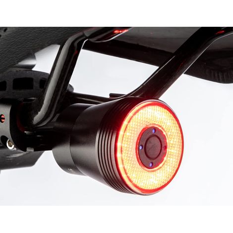 Fanale posteriore intelligente per bicicletta con sensore di frenata, retroilluminazione a LED ultra luminosa, ricaricabile tramite USB Type-C, impermeabile IPX6, accessorio di sicurezza per biciclett