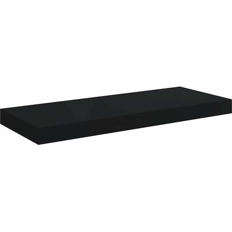 Maison Exclusive - Schwebendes Wandregal Schwarz 60x23,5x3,8 cm M (1/5)