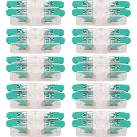 Connecteur de fil 2 entrées 0.5 à 6 mm², conducteur de Contact en cuivre pour appareil ménager 41A 450V, 10 pièces (1/5)