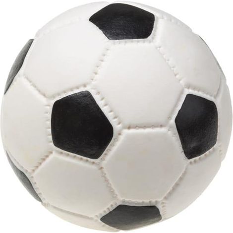 Pallone da calcio con fischietto (per cani) 7 cm MIX