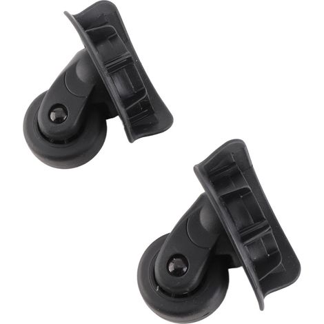 Une paire de roulettes silencieuses noires A65 pour valises de rechange universelles pour bagages, fournitures d'extérieur (S) (1/5)