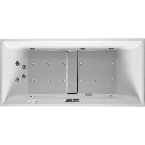 Vasca Vasca idromassaggio rettangolare 2° PIANO 280 l 190x90 bianco, 2 file Combi-Syst P