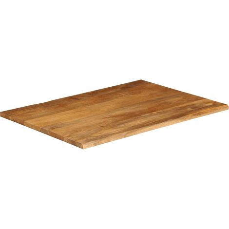 Dessus de table  Dessus de bureau  Plateau de table à bord vivant 110x80x2,5cm bois massif manguier