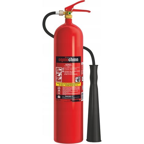 5-kg-CO2-Feuerlöscher, Brandgruppe B, UDT-Zulassung für 10 Jahre