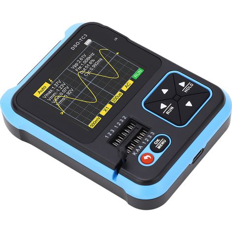 Oscilloscope numérique portable de poche, testeur de transistors, inductance, capacité et résistance, haute configuration (1/5)